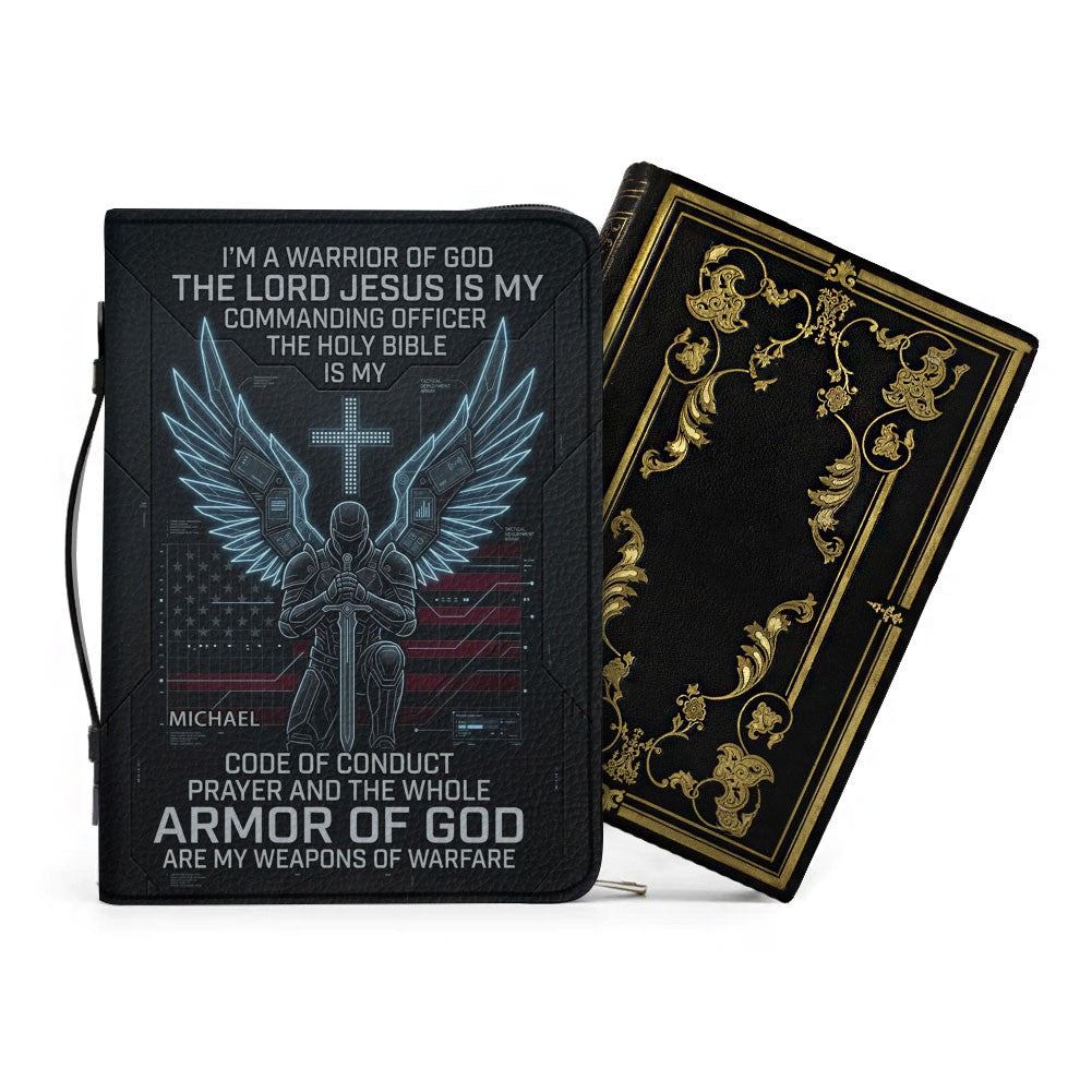 Armor of God Tech Warrior Personalized Bible Cover