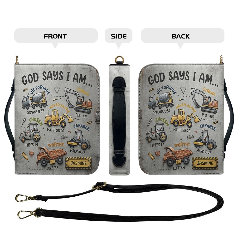 Personalized God Says I Am Boy Bible Cover