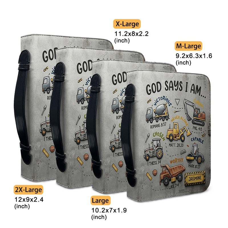 Personalized God Says I Am Boy Bible Cover