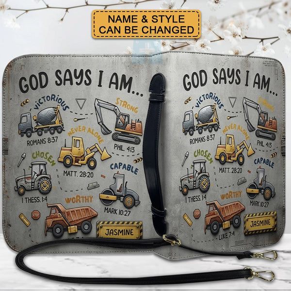 Personalized God Says I Am Boy Bible Cover