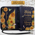 Personalized Sunflower Hummingbird Bible Cover