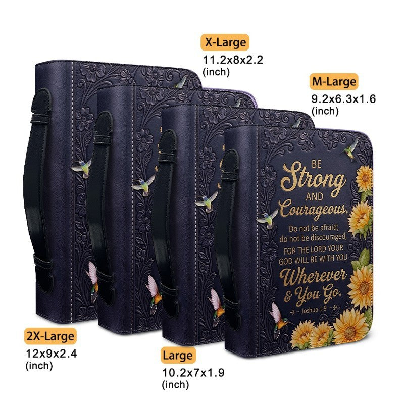 Personalized Sunflower Hummingbird Bible Cover