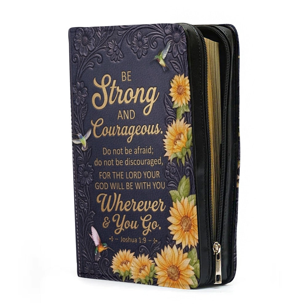 Personalized Sunflower Hummingbird Bible Cover