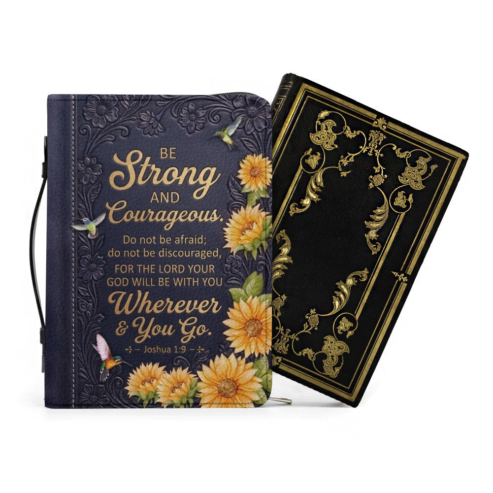 Personalized Sunflower Hummingbird Bible Cover