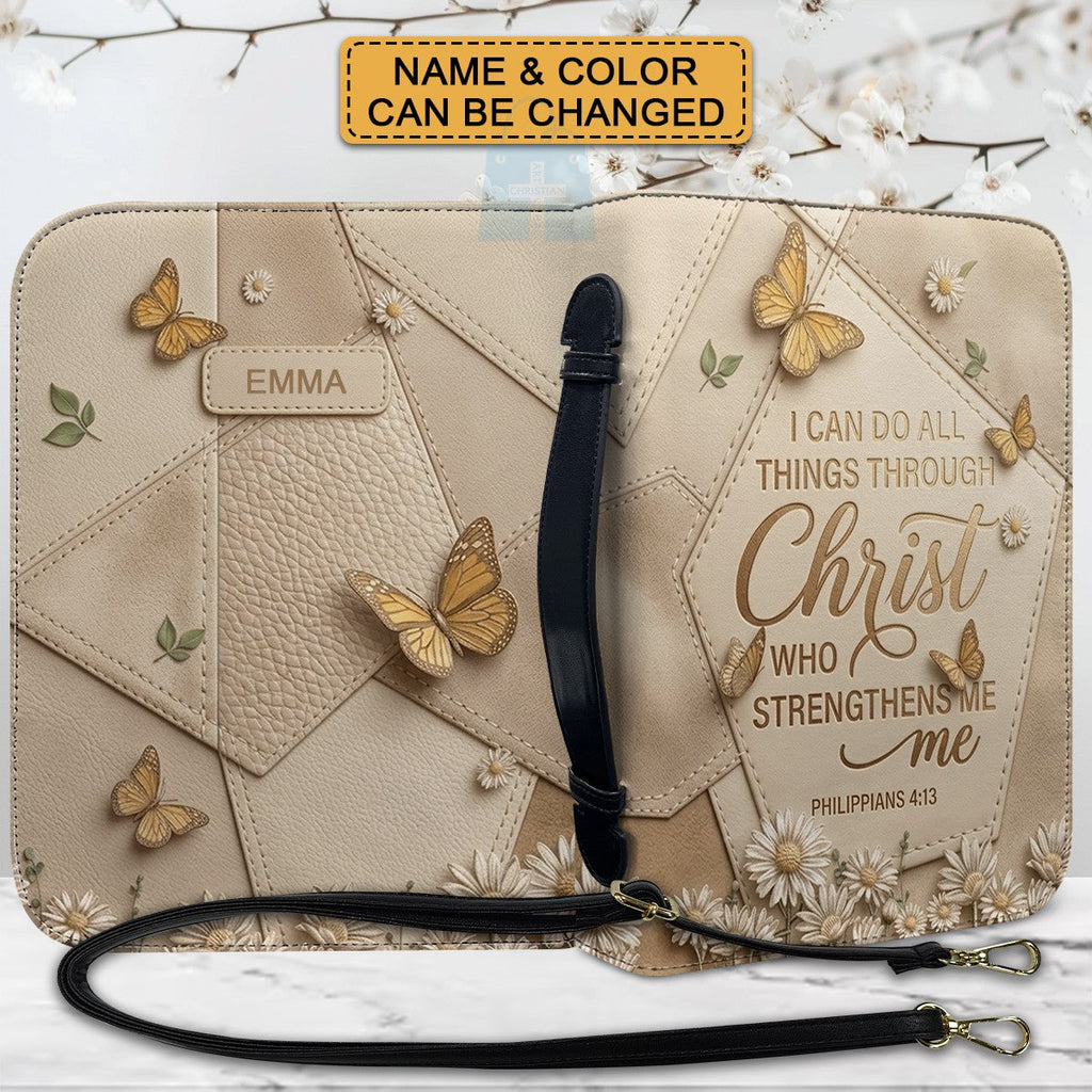 Personalized Philippians 4:13 Bible Cover