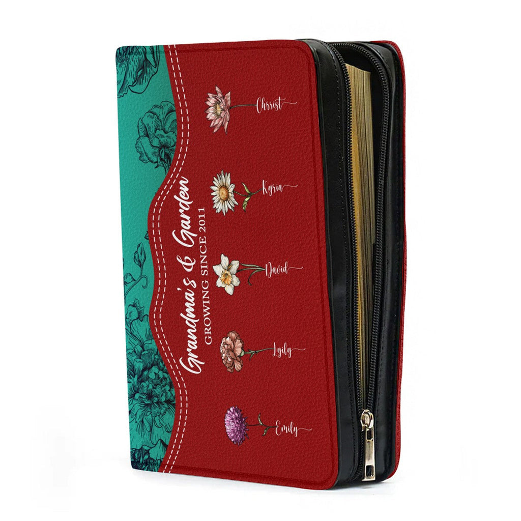 Personalized Birth Flower & Verse Bible Cover