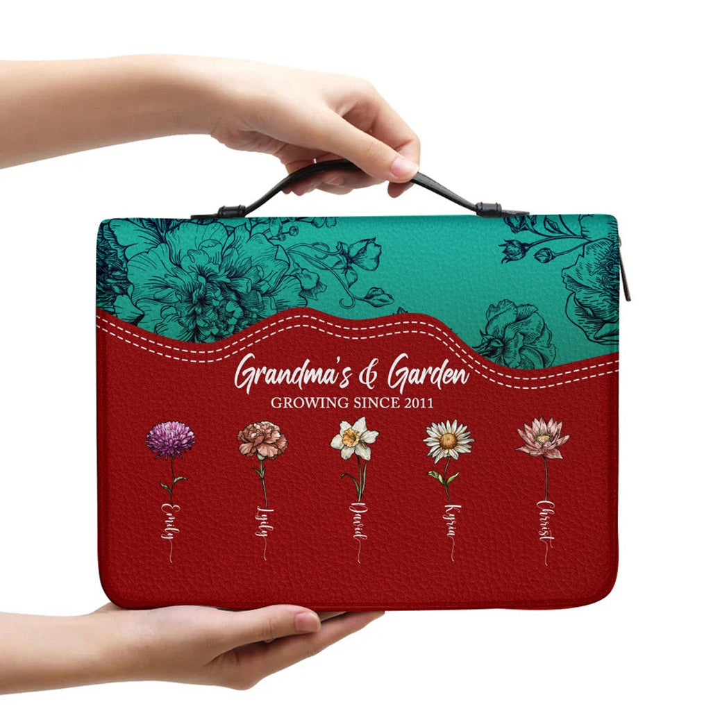 Personalized Birth Flower & Verse Bible Cover