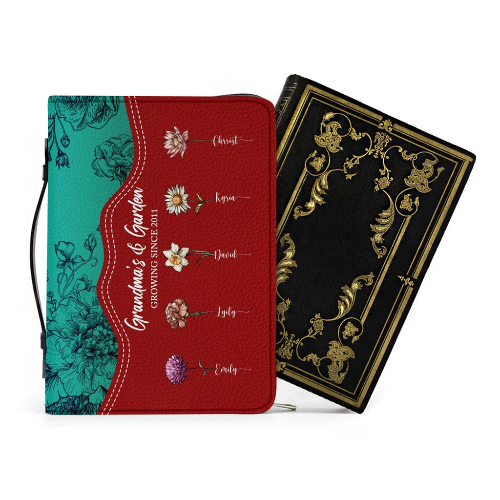 Personalized Birth Flower & Verse Bible Cover