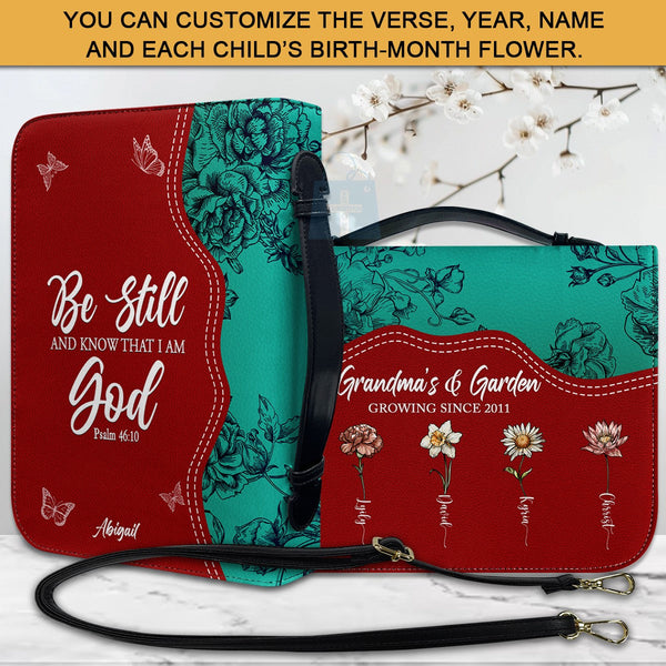 Personalized Birth Flower & Verse Bible Cover
