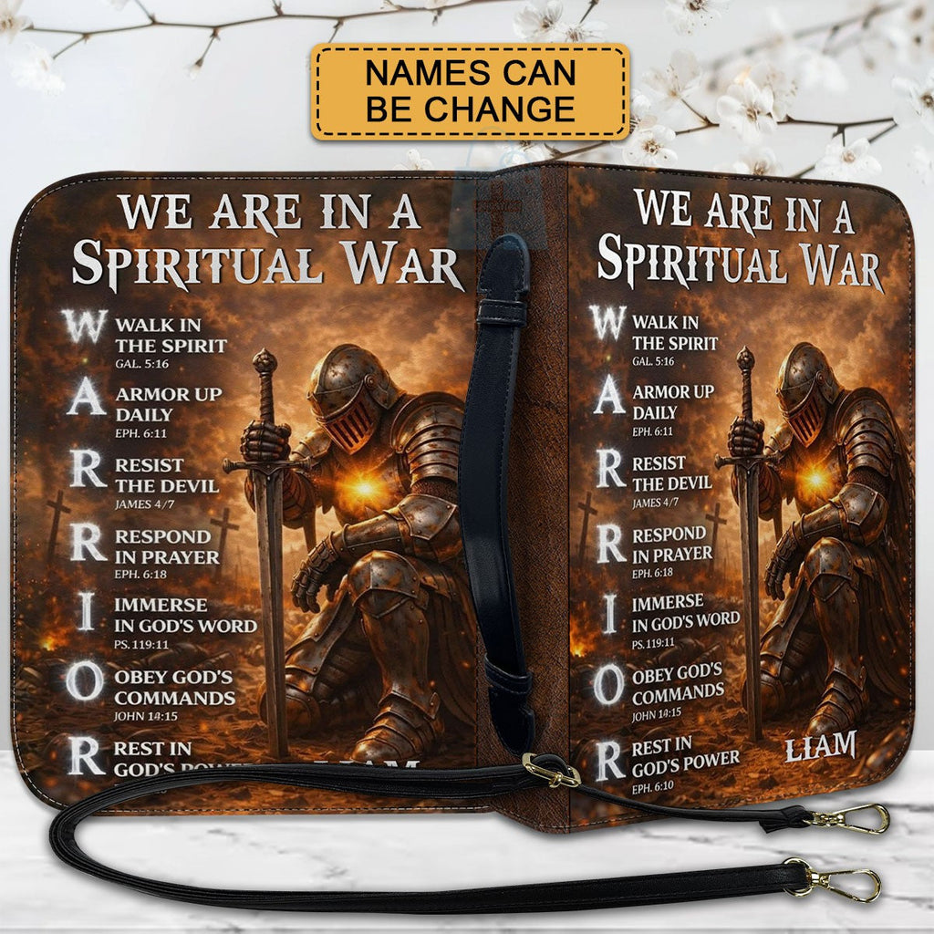 Personalized Christian Warrior Bible Cover