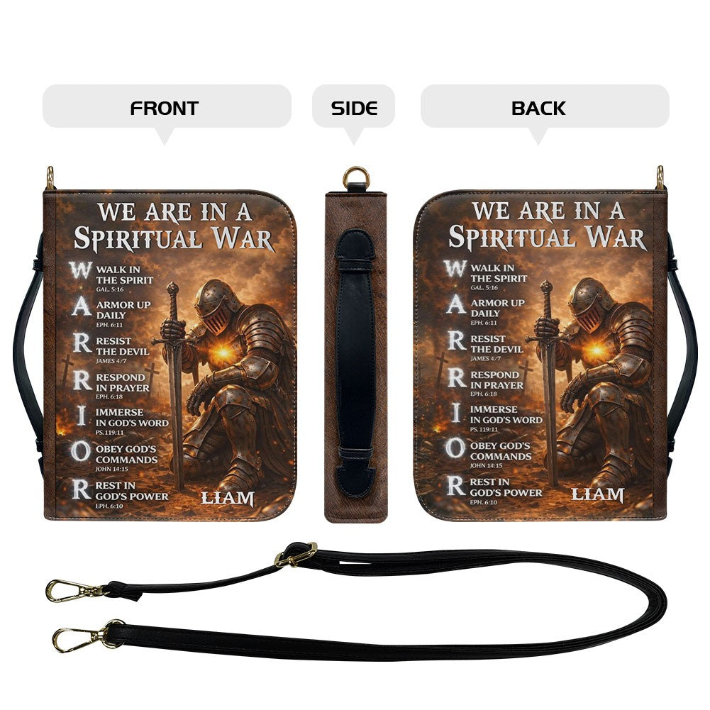 Personalized Christian Warrior Bible Cover