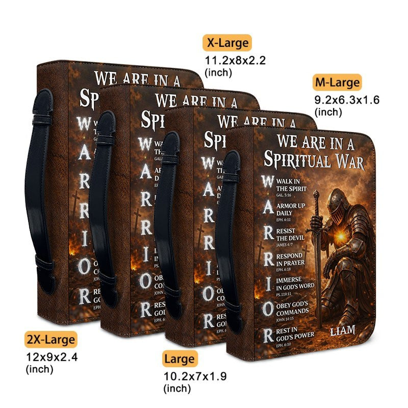 Personalized Christian Warrior Bible Cover
