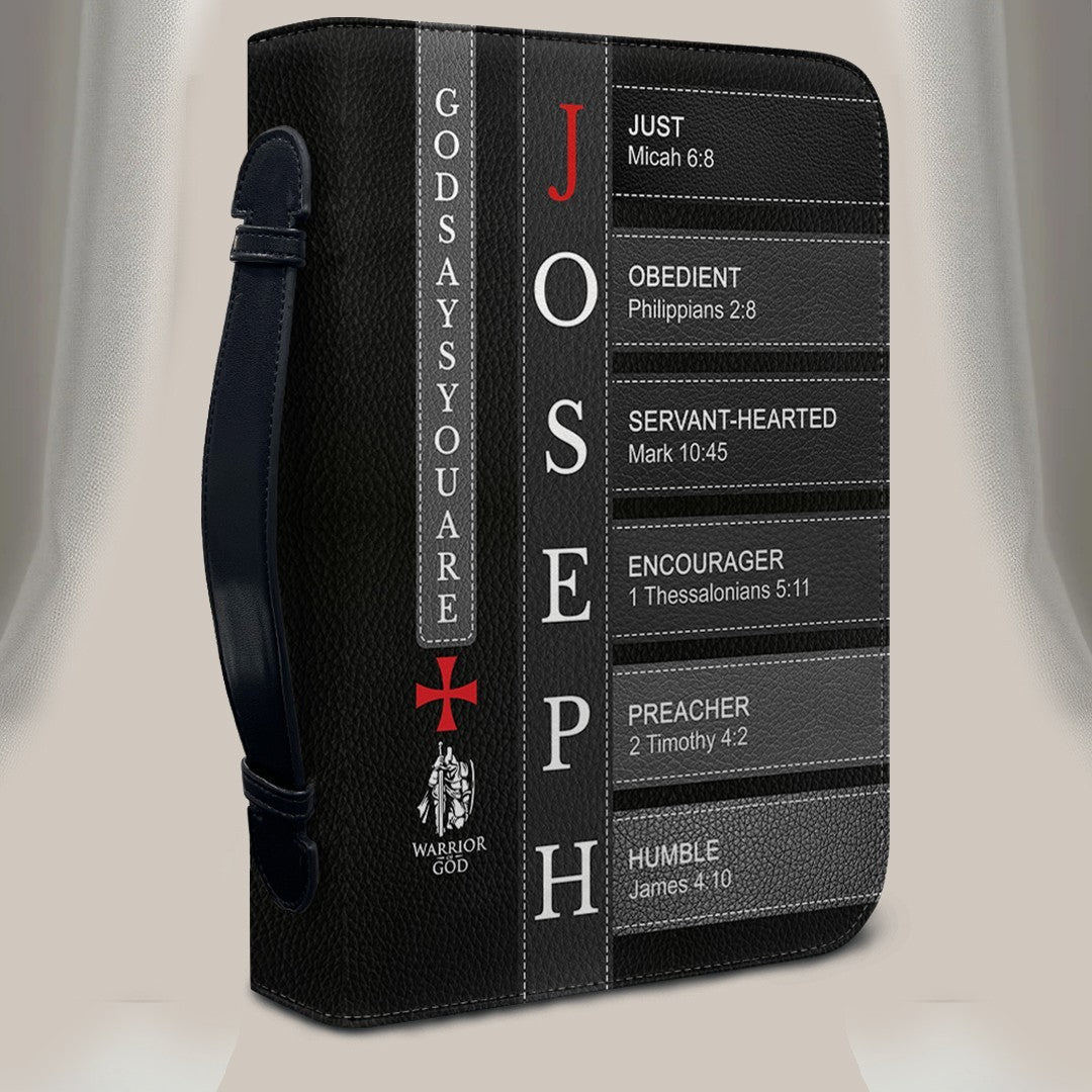 Personalized Leather Bible Cover for Men