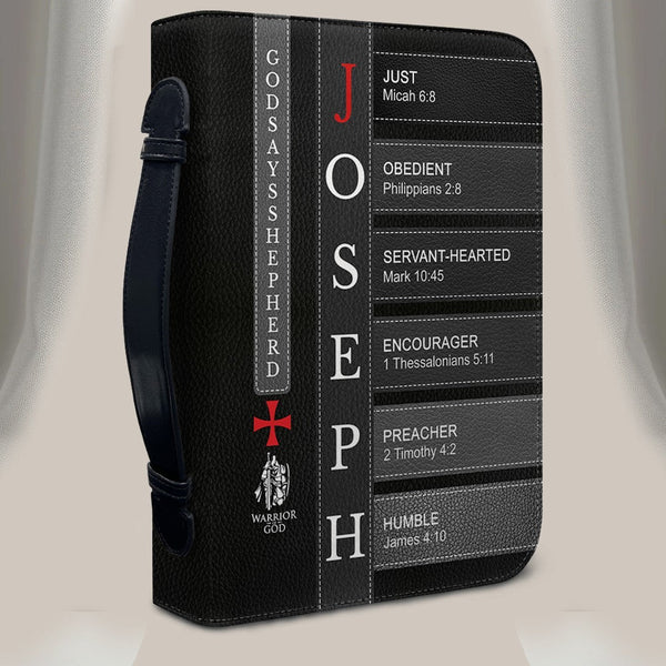 Personalized Leather Bible Cover for Men