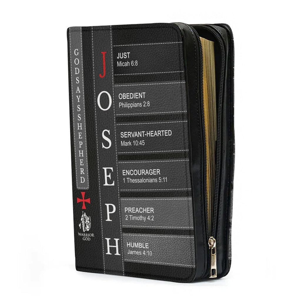 Personalized Leather Bible Cover for Men