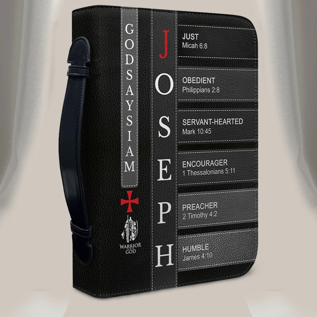 Personalized Leather Bible Cover for Men