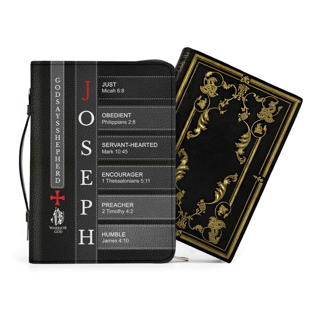 Personalized Leather Bible Cover for Men