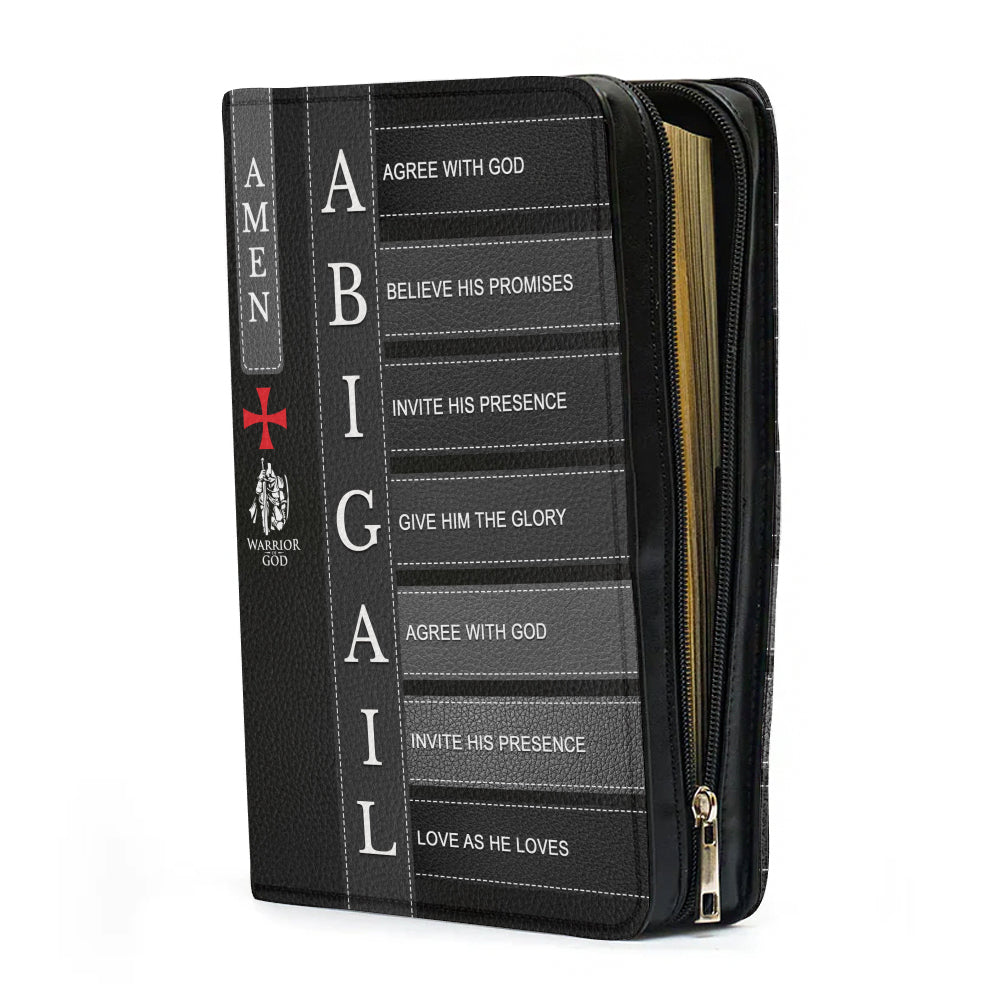 Personalized Name Bible Cover with Verses