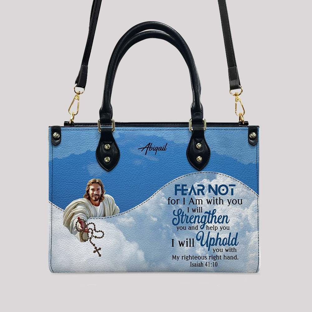 Personalized Bible Verse Leather Handbag