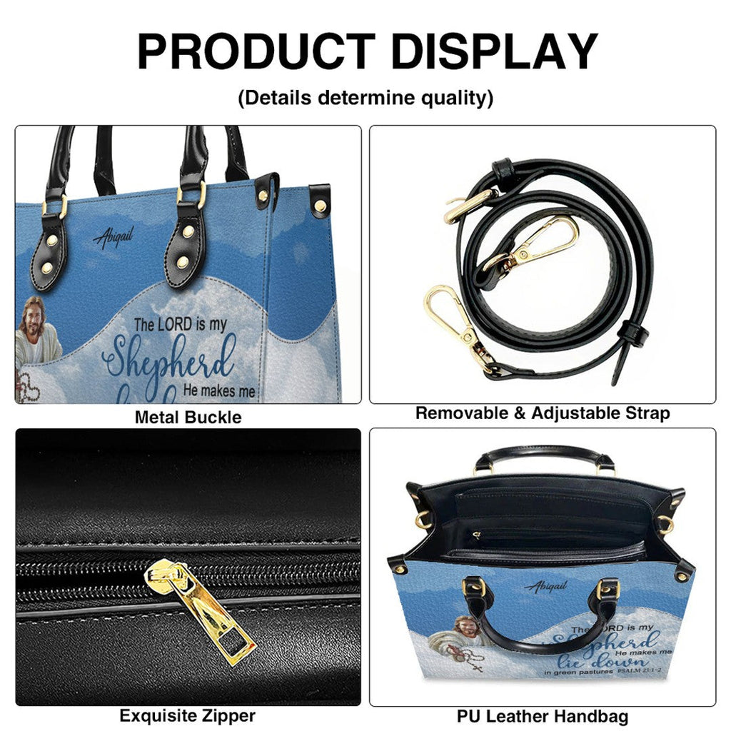 Personalized Bible Verse Leather Handbag