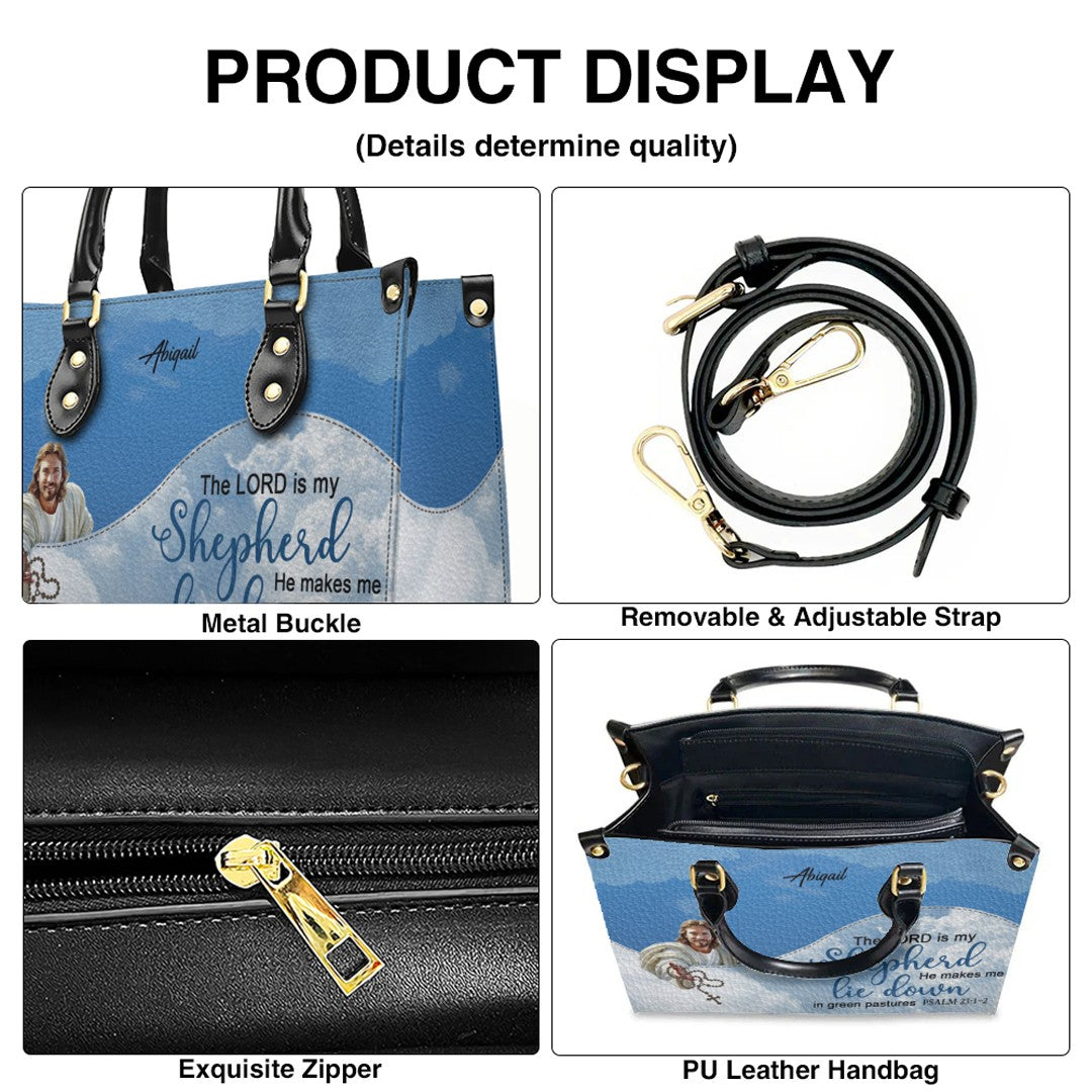 Personalized Bible Verse Leather Handbag