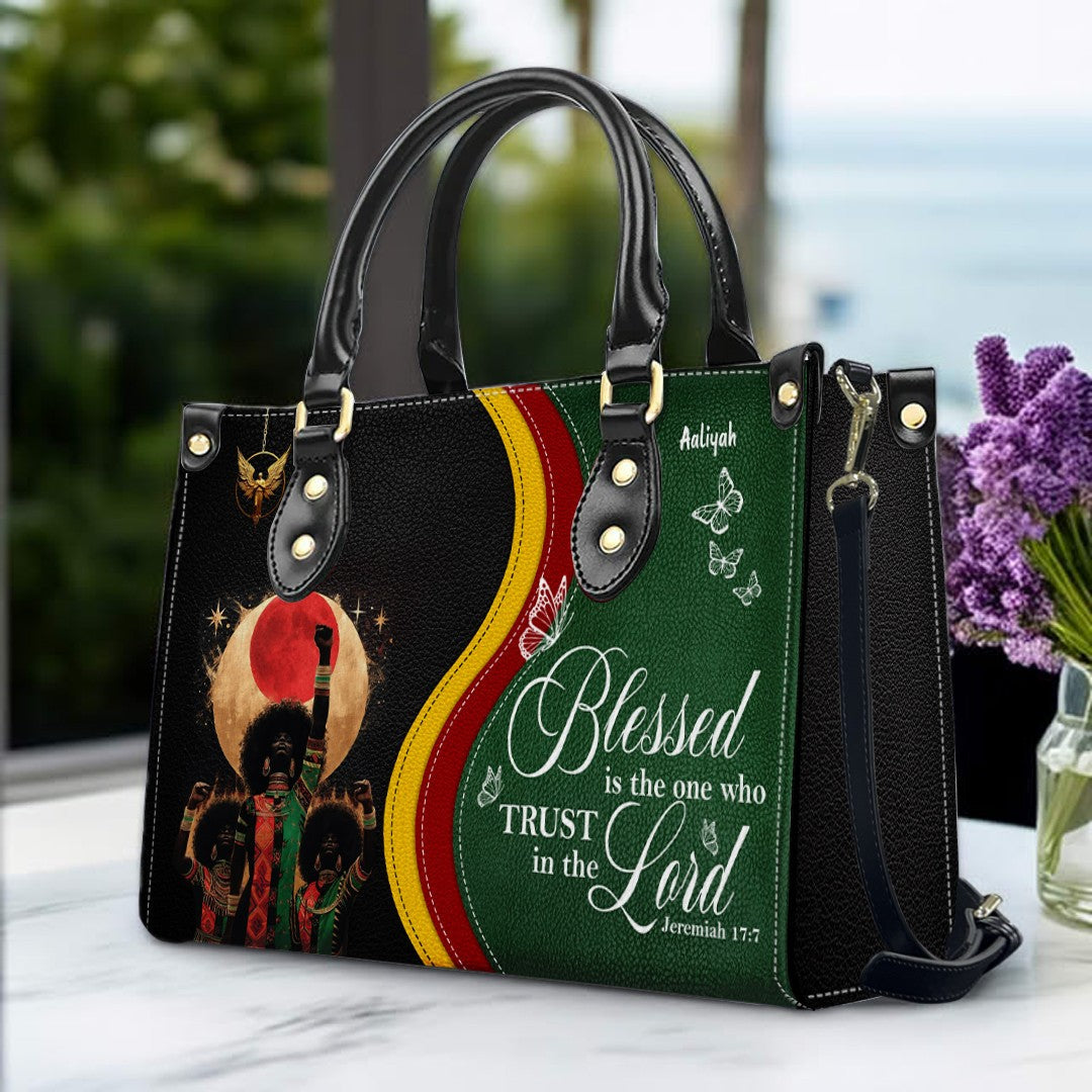 Personalized Christian Leather Handbag for Women