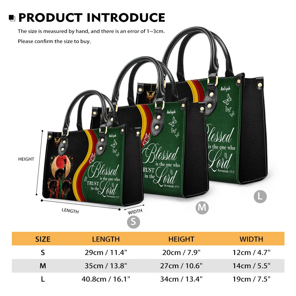 Personalized Christian Leather Handbag for Women