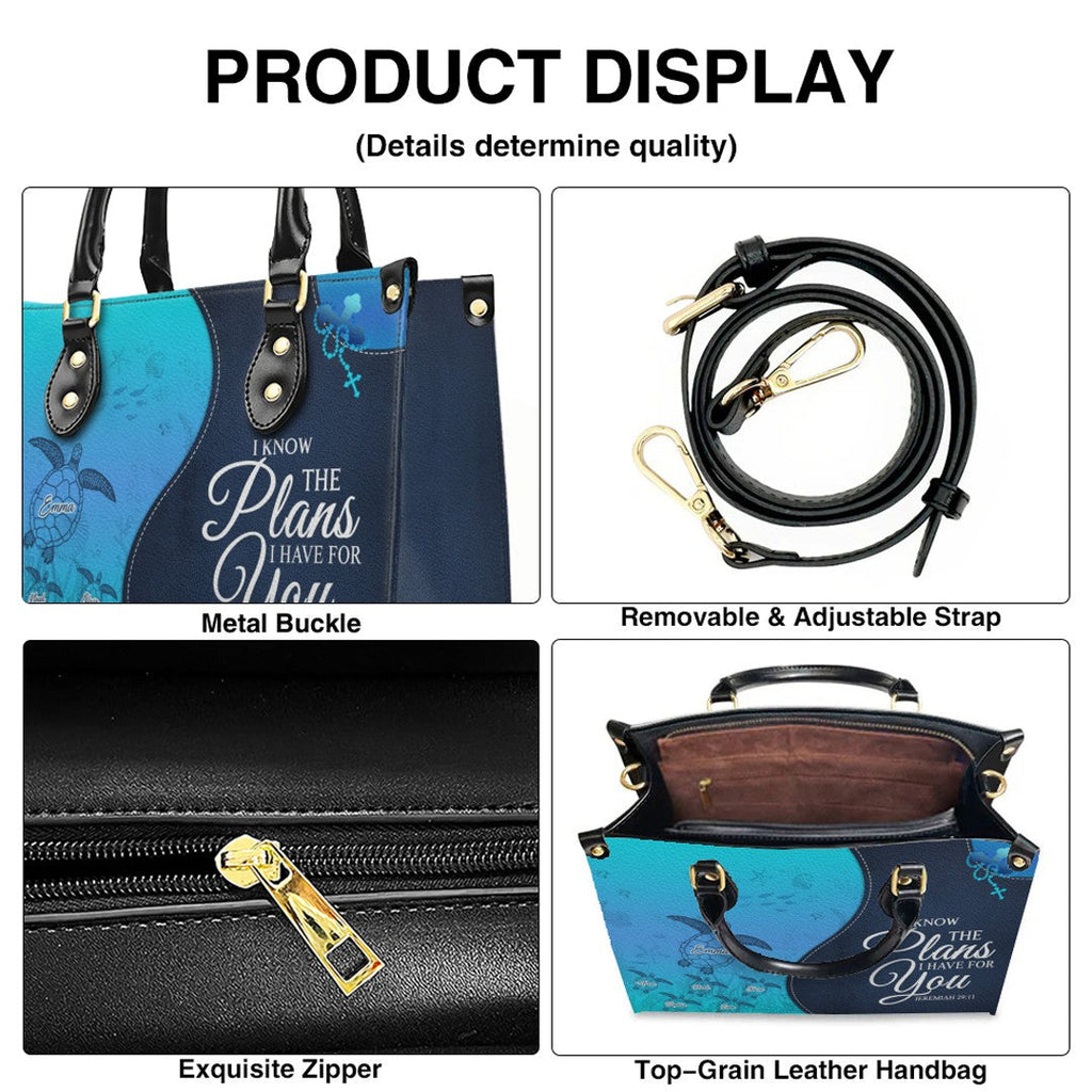 Personalized Christian Leather Grandma Handbag