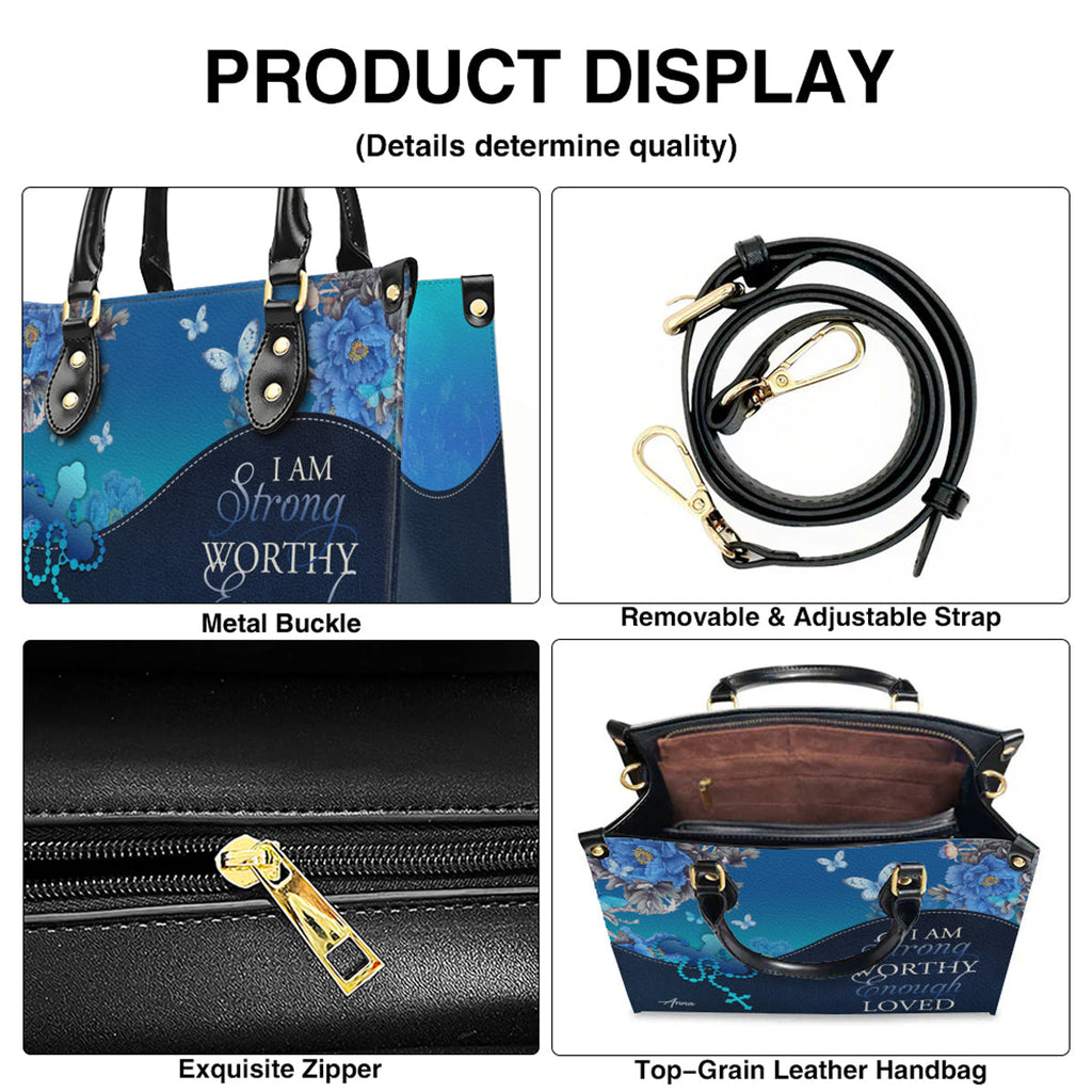 Personalized Christian Faith Leather Handbag