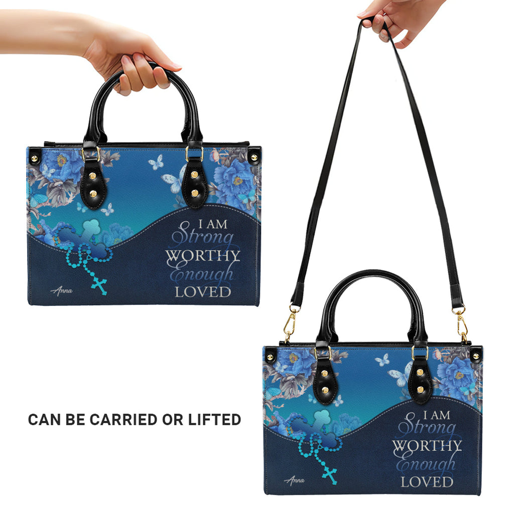 Personalized Christian Faith Leather Handbag