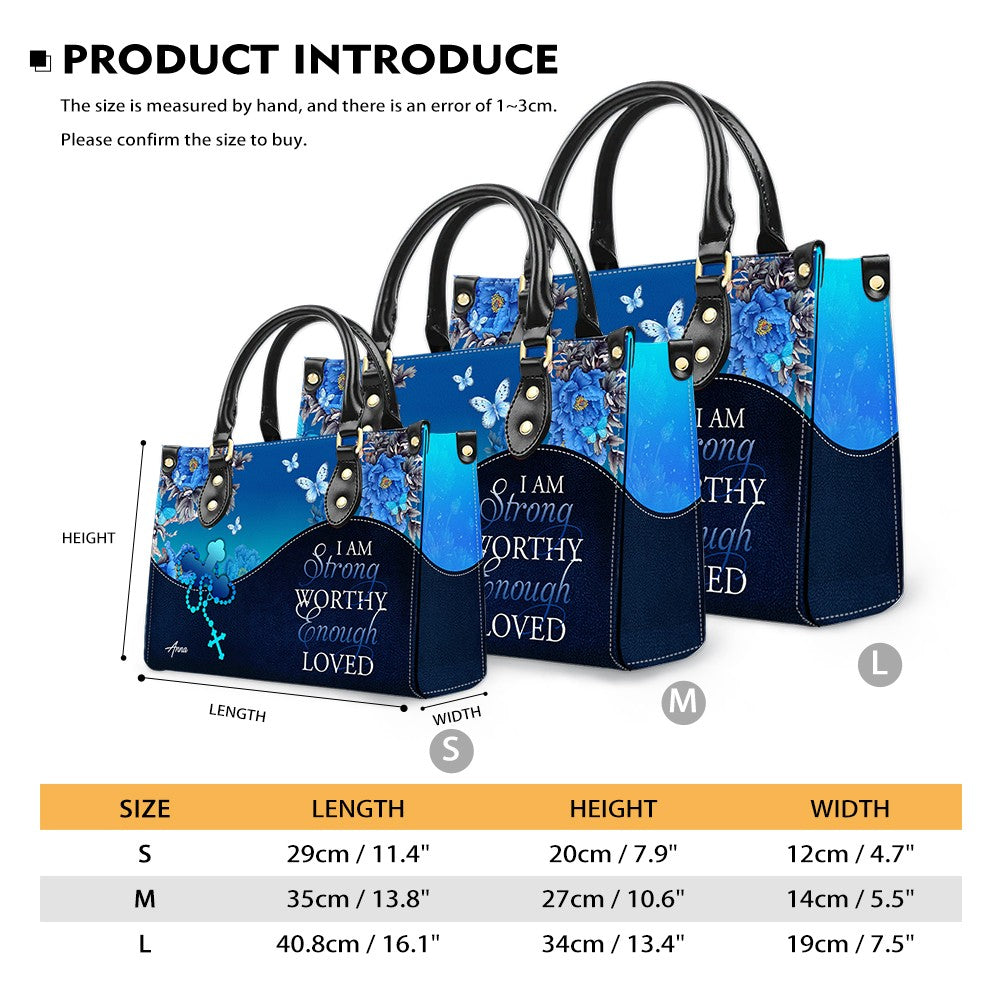 Personalized Christian Faith Leather Handbag