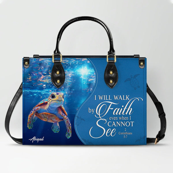 Personalized Christian Leather Handbag