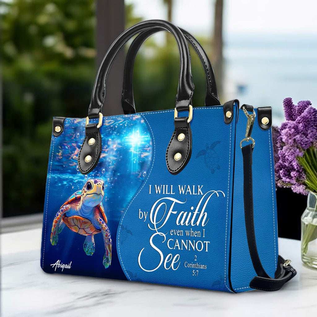Personalized Christian Leather Handbag