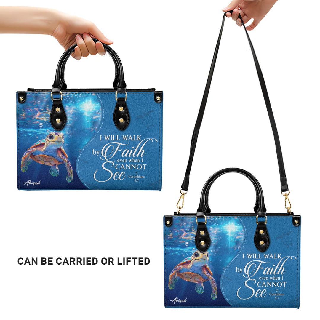 Personalized Christian Leather Handbag