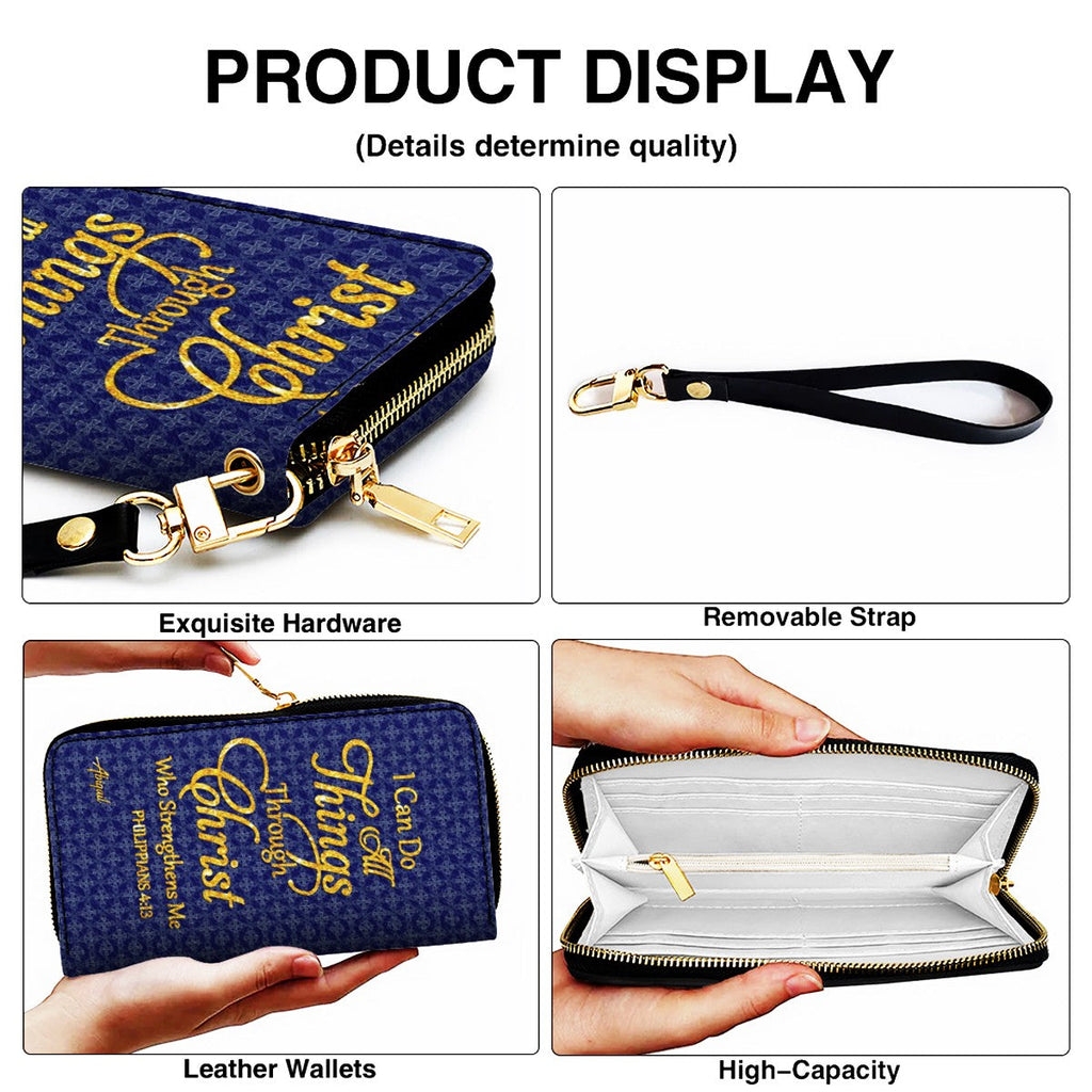 Personalized Christian Leather Tote Bag