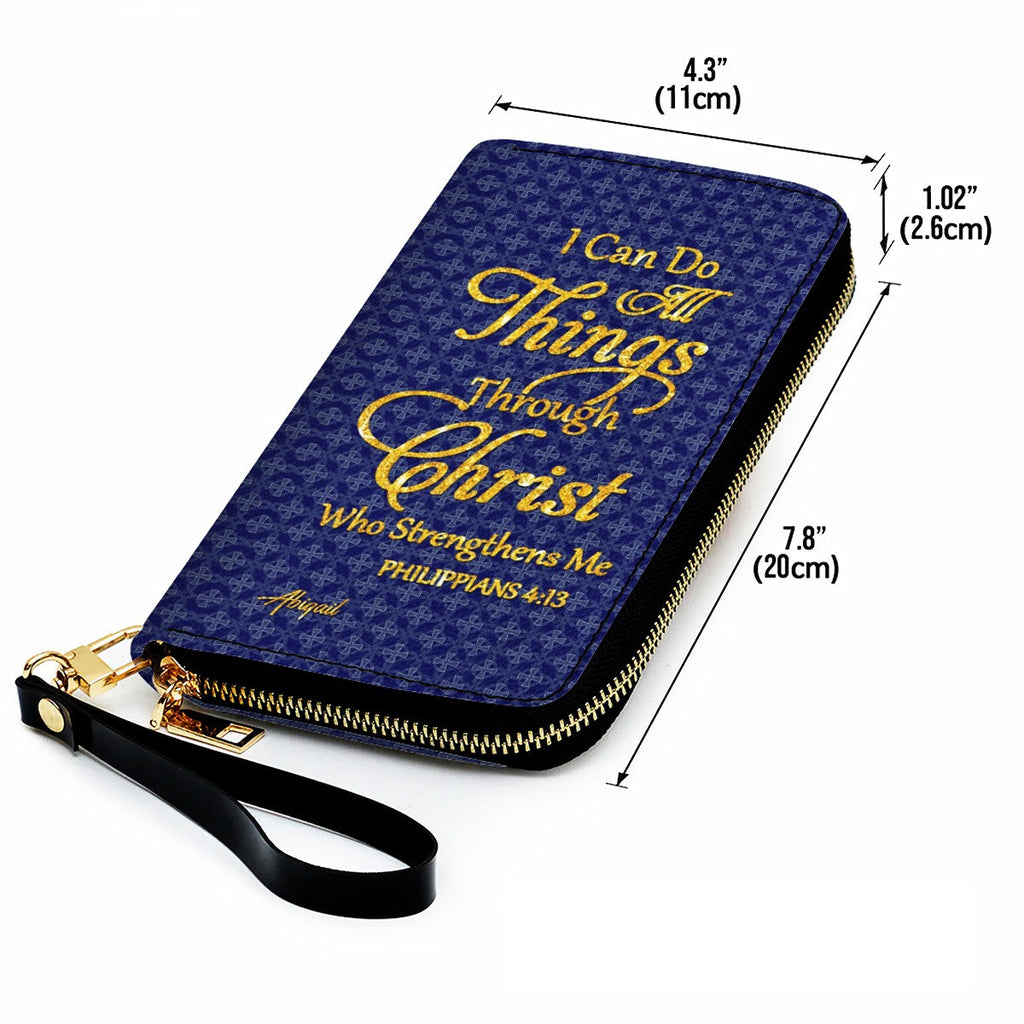 Personalized Christian Leather Tote Bag