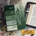 Vintage Green Personalized Name Bible Cover