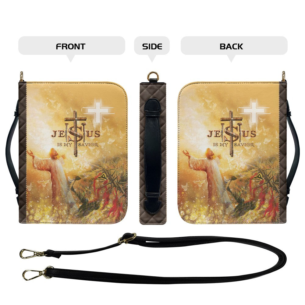 Personalized Jesus Is My Savior Lion Bible Cover