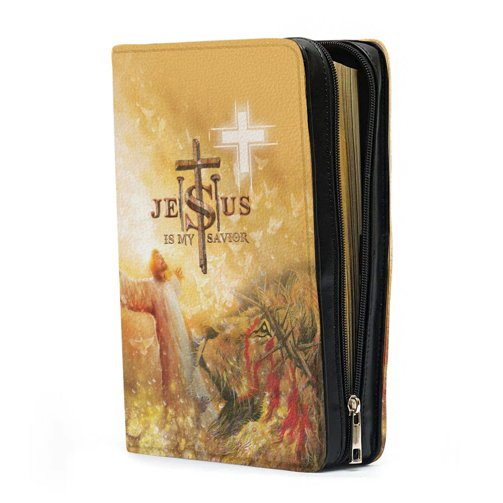 Personalized Jesus Is My Savior Lion Bible Cover