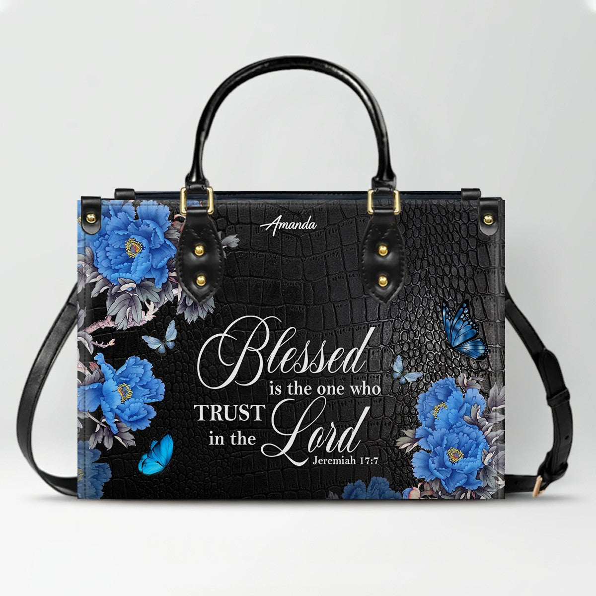 Personalized Christian Leather Handbag & Wallet