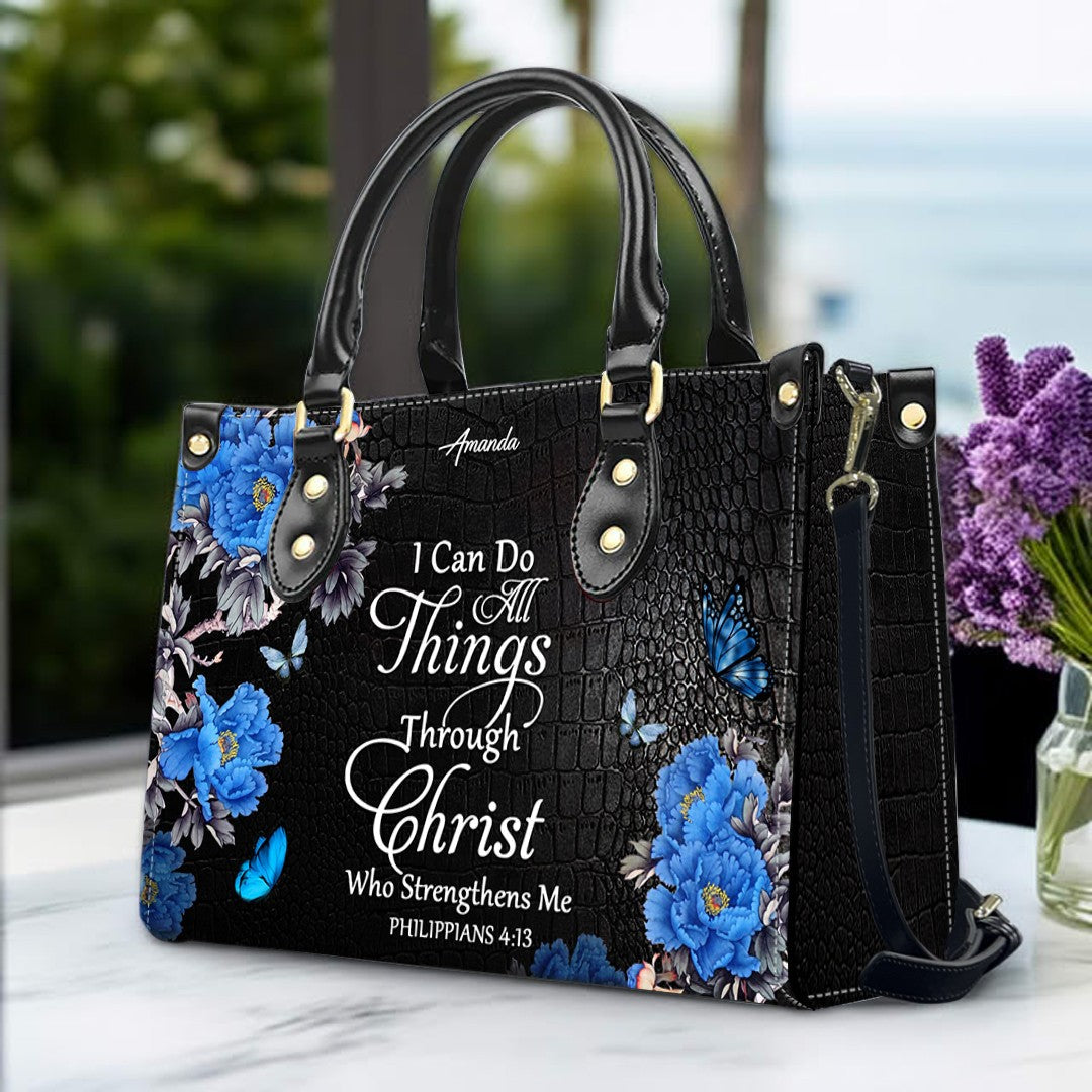 Personalized Christian Leather Handbag & Wallet