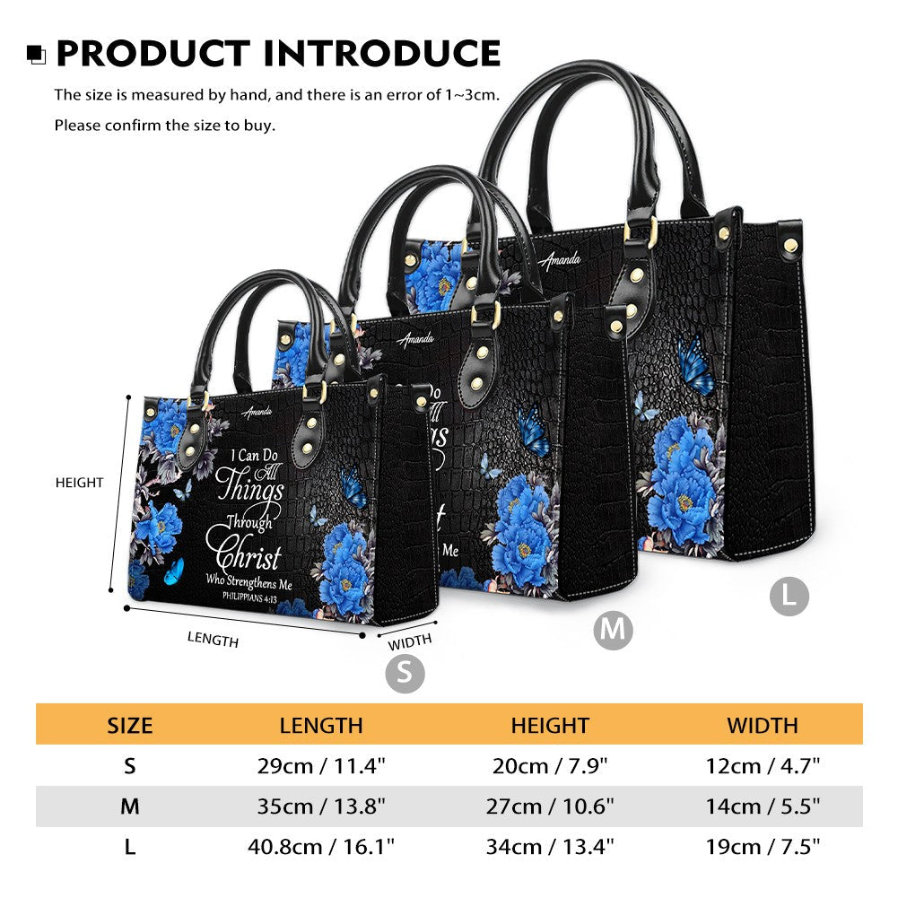 Personalized Christian Leather Handbag & Wallet