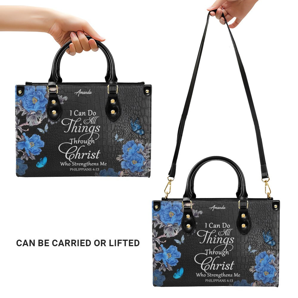 Personalized Christian Leather Handbag & Wallet