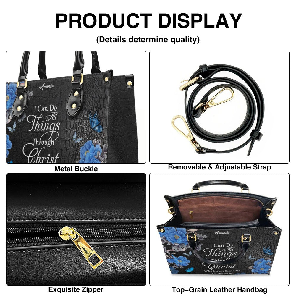Personalized Christian Leather Handbag & Wallet