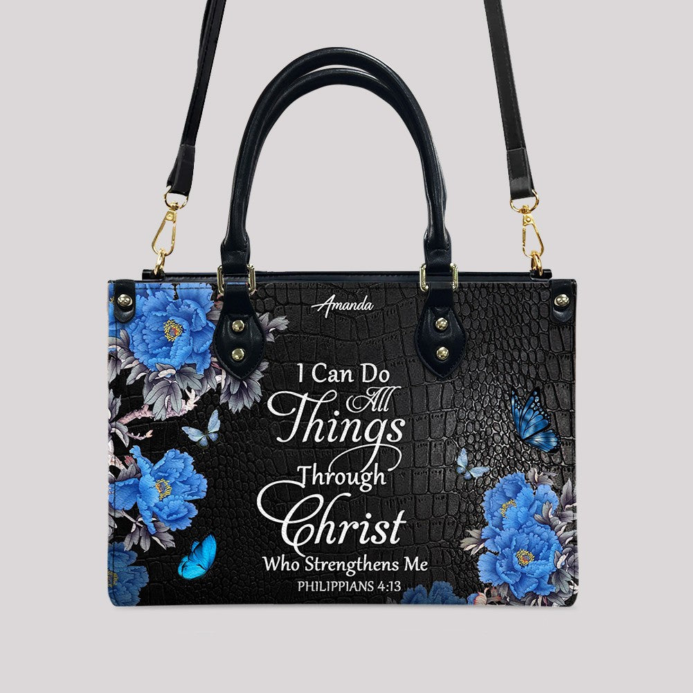 Personalized Christian Leather Handbag & Wallet