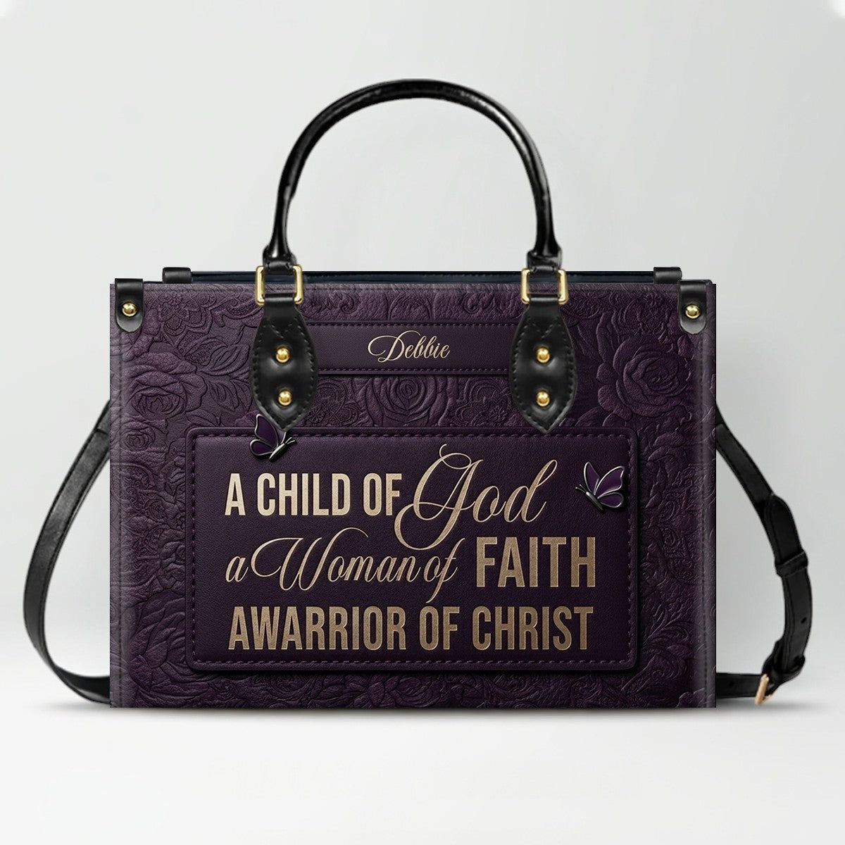 Personalized Child of God Leather Handbag