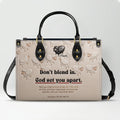 God Set You Apart Personalized Leather Tote Bag