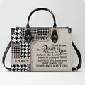 Personalized Jeremiah 29:11 Leather Tote Bag