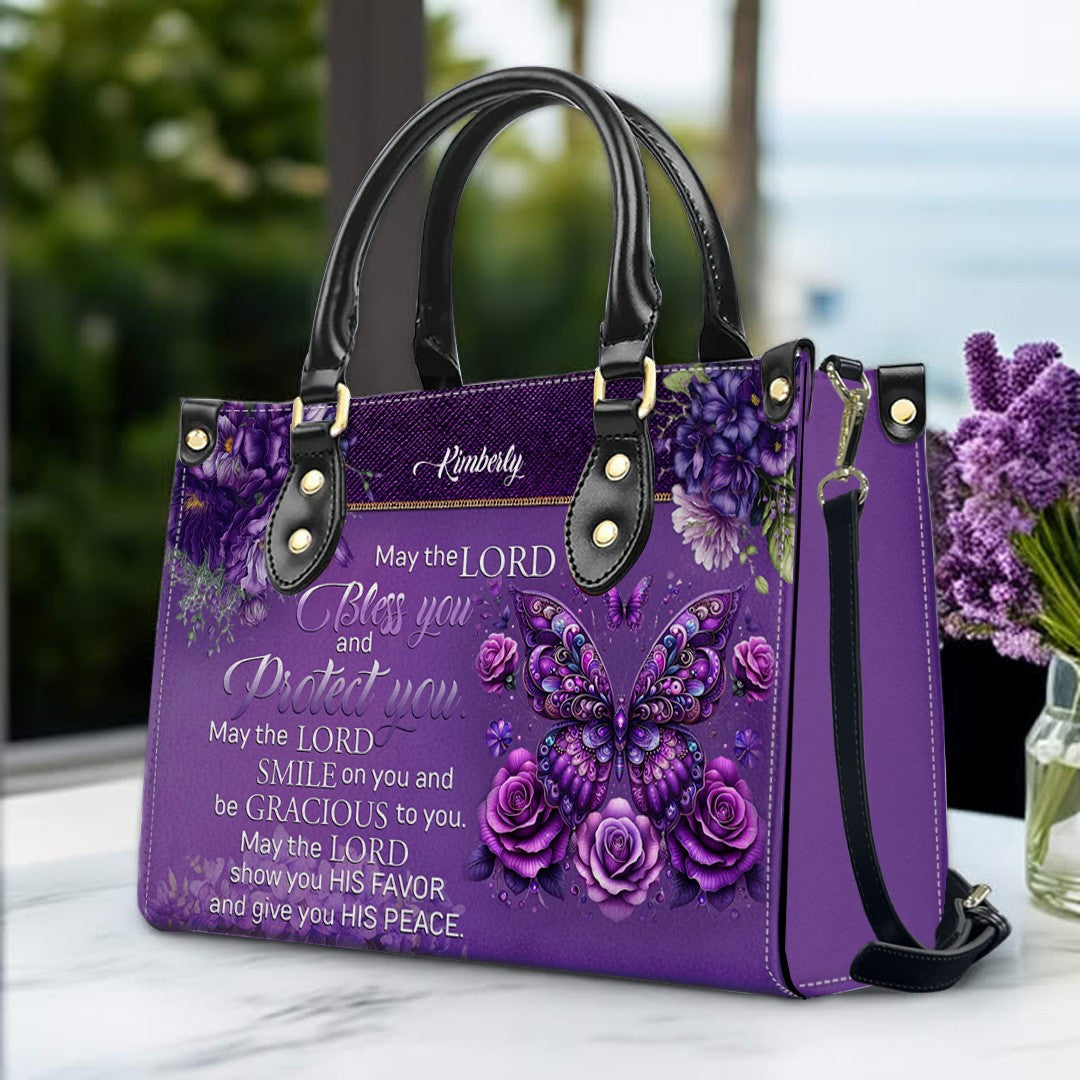 Custom Engraved Christian Leather Handbag