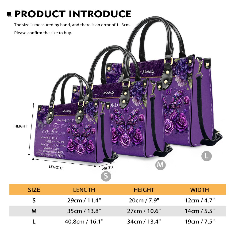 Custom Engraved Christian Leather Handbag